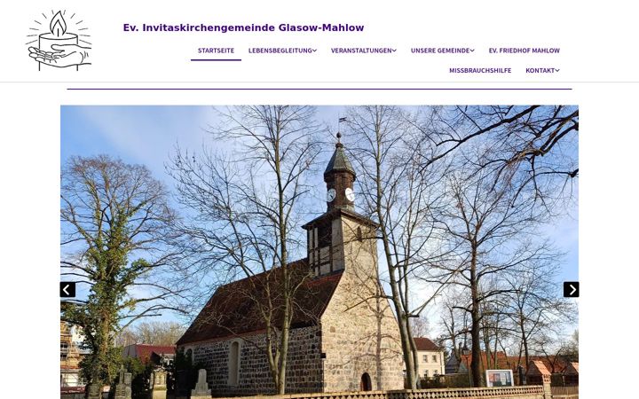 Screenshot of invitasgemeinde.de