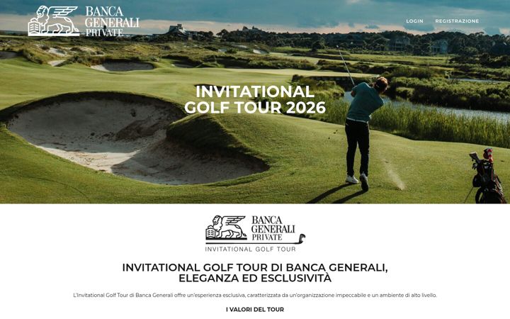 Screenshot of invitationalgolftourbancagenerali.it