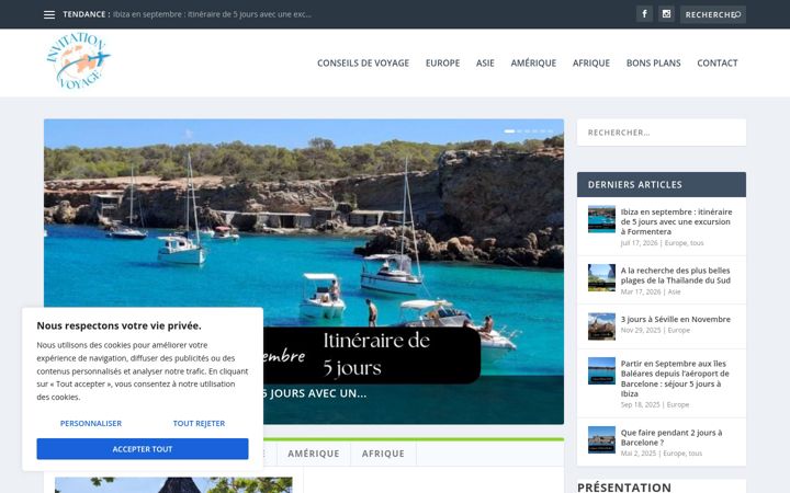 Screenshot of invitationovoyage.com