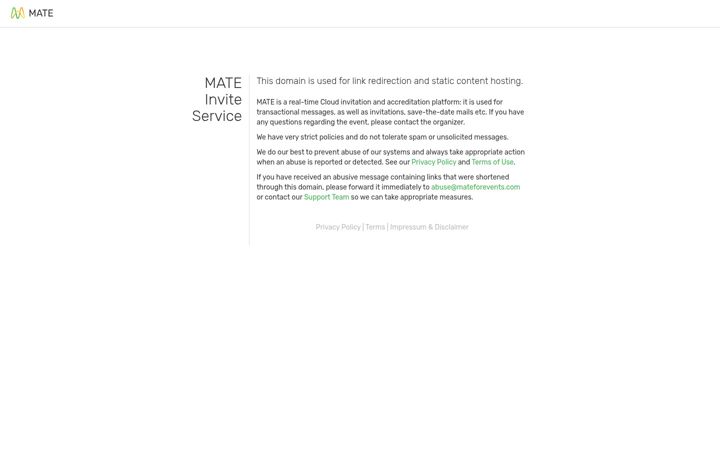 Screenshot of invite-service.com
