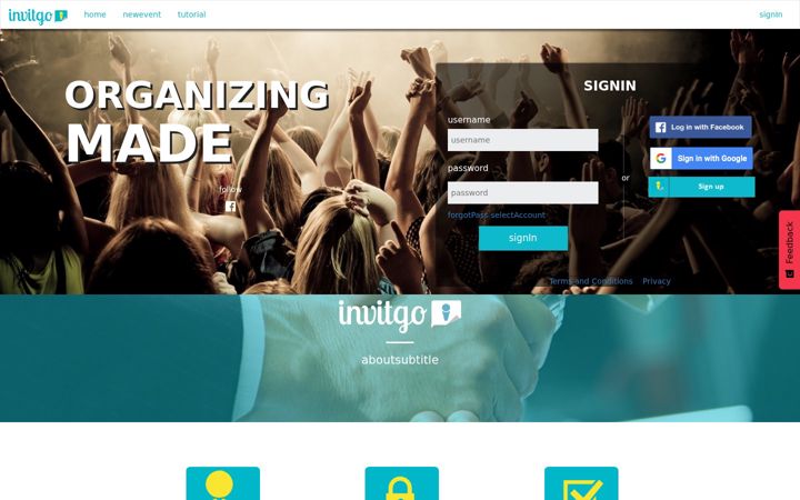 Screenshot of invitgo.com