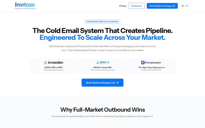 Screenshot of invitose.com
