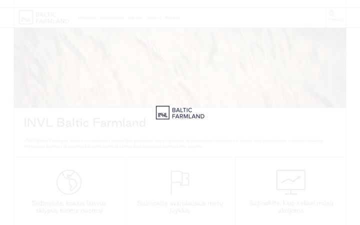 Screenshot of invlbalticfarmland.com