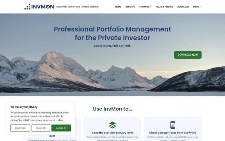 Screenshot of invmon.com
