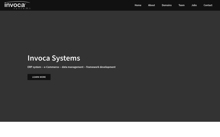 Screenshot of invoca.ch