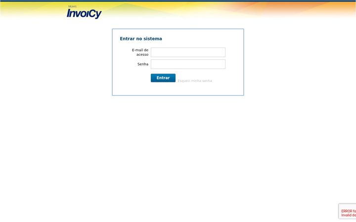 Screenshot of invoicy.com.br