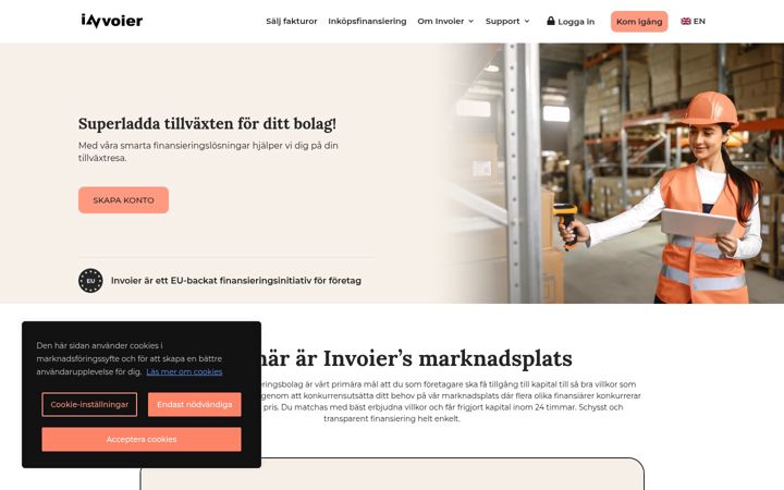 Screenshot of invoier.com