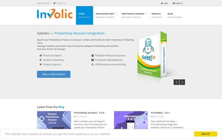 Screenshot of involic.com
