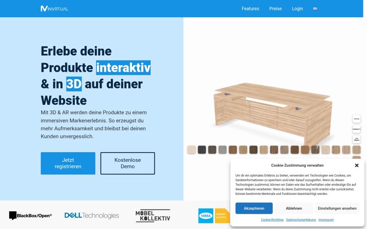 Screenshot of invrtual.de