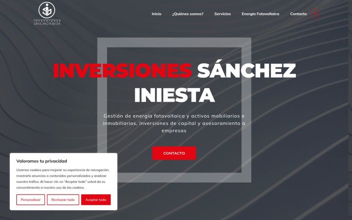 Screenshot of invsancheziniesta.es