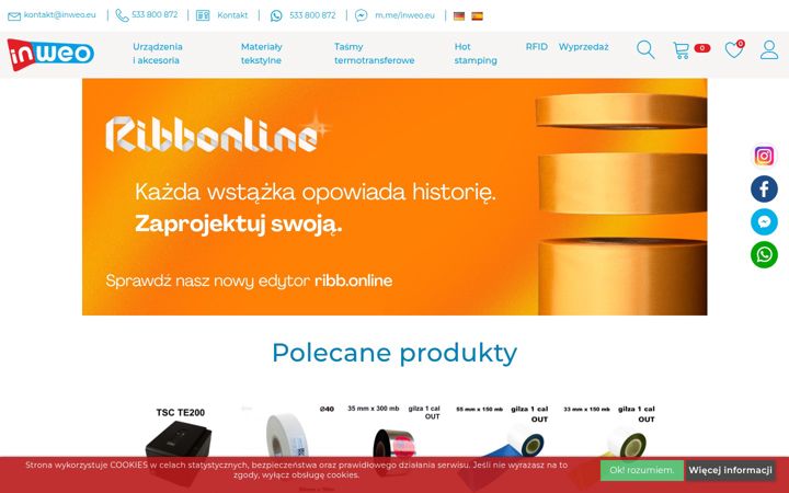 Screenshot of inweo.eu