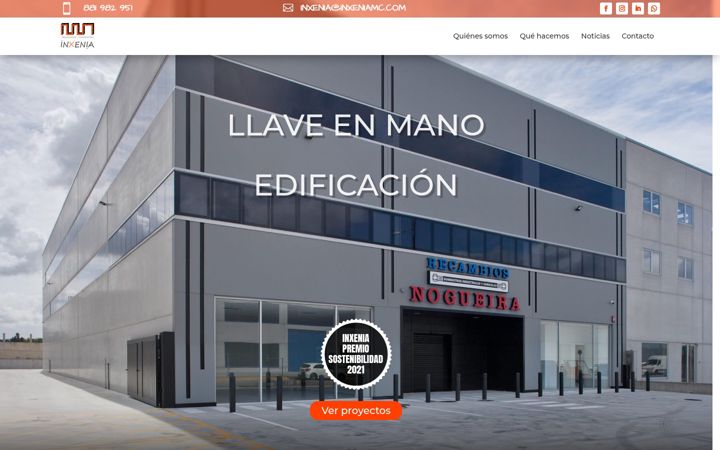 Screenshot of inxeniamc.com