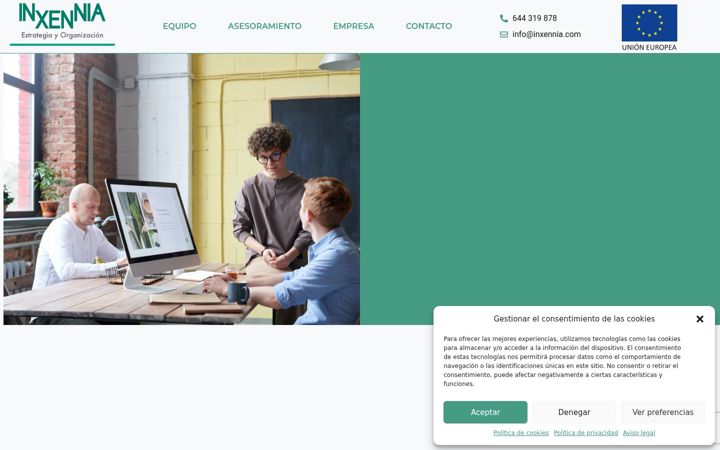 Screenshot of inxennia.eu