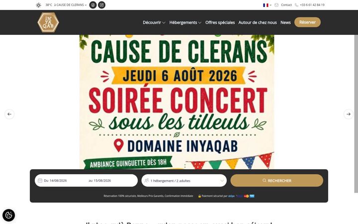 Screenshot of inyaqab.fr