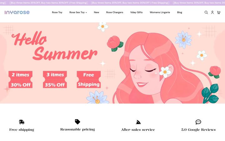 Screenshot of inyarose.com
