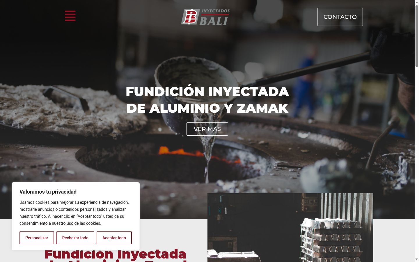 Captura de ecrã do banner de consentimento apresentado antes de qualquer interação