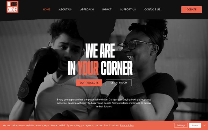 Screenshot of inyourcorner.uk