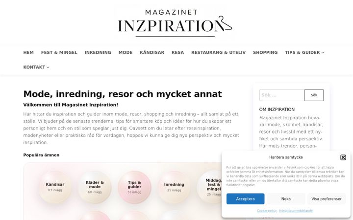 Screenshot of inz.se