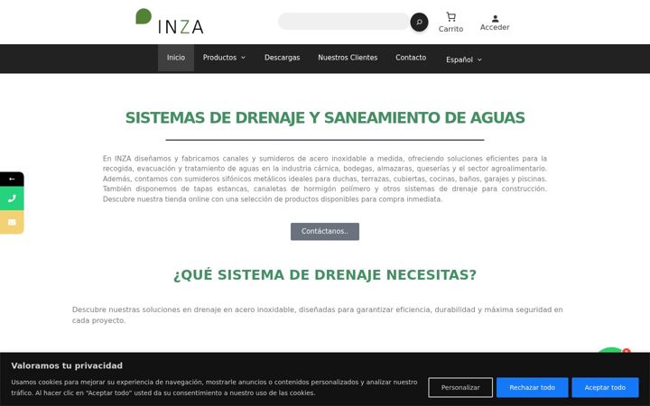 Screenshot of inza.es
