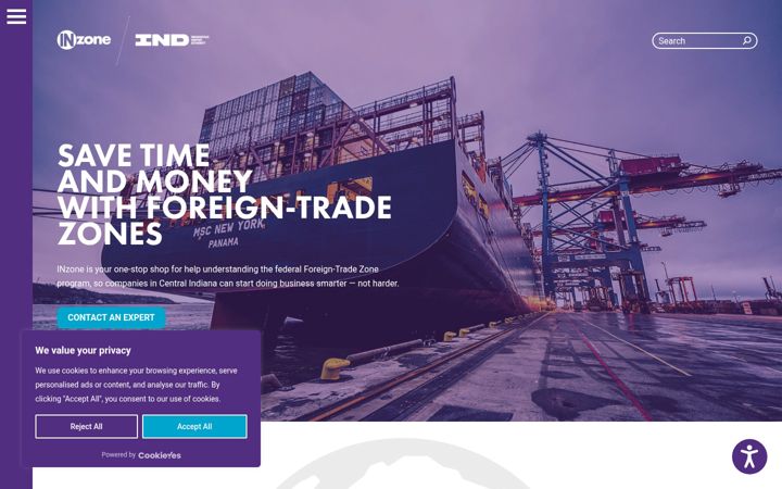 Screenshot of inzone.org