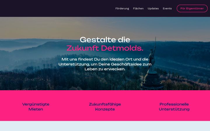 Screenshot of inzukunftdetmold.de