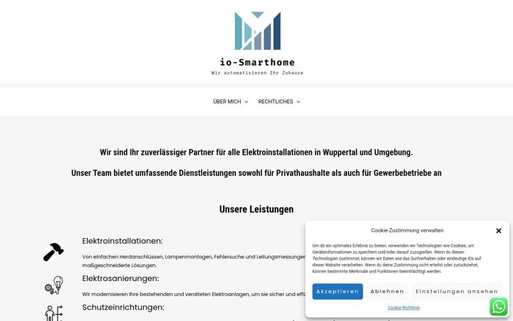 Screenshot of io-smarthome.de