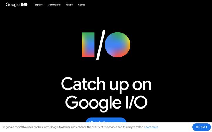 Screenshot of io.google