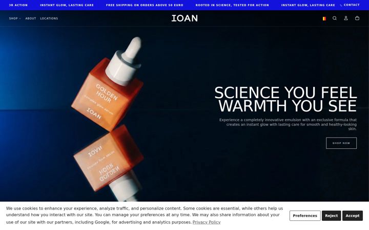 Screenshot of ioan.eu