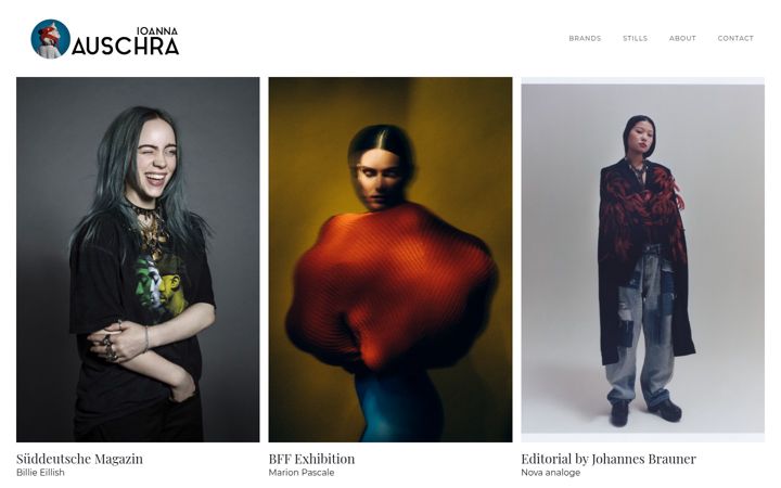 Snímek obrazovky ioanna-auschra.com