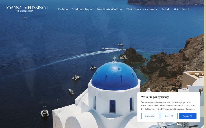 Screenshot of ioannamelissinou.gr