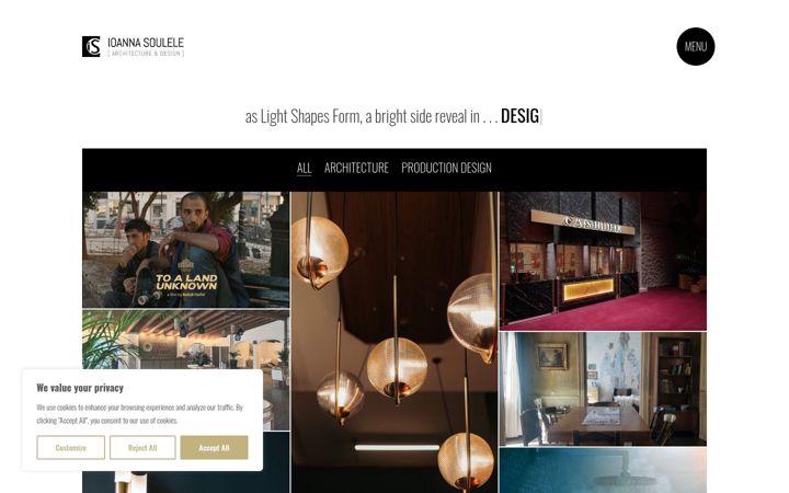 Screenshot of ioannasoulele.com