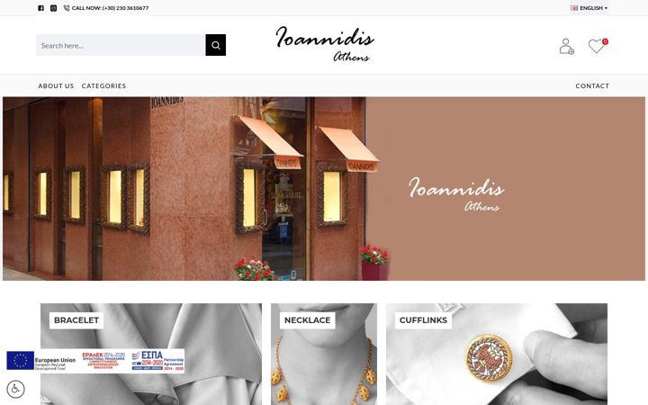 Screenshot of ioannidisathens.com