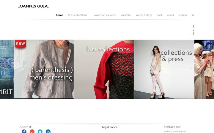 Screenshot of ioannisguia.com
