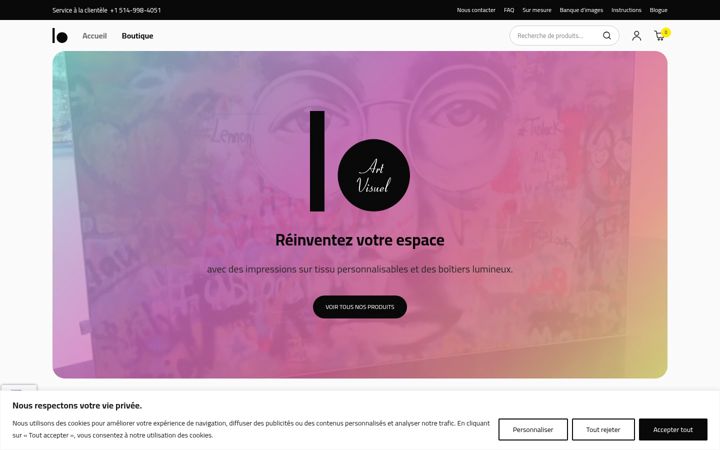 Screenshot of ioartvisuel.com