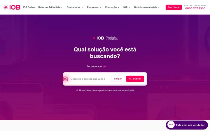 Screenshot von iob.com.br