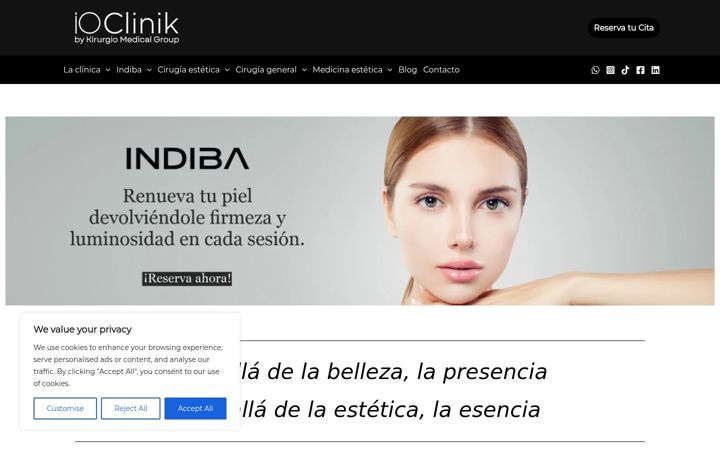 Screenshot of ioclinik.com
