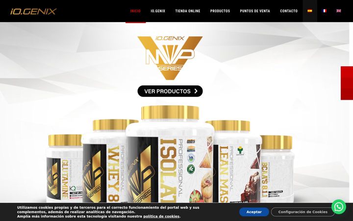 Screenshot of iogenixnutrition.com
