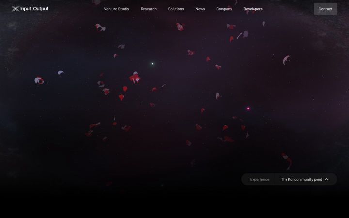Screenshot of iohk.io