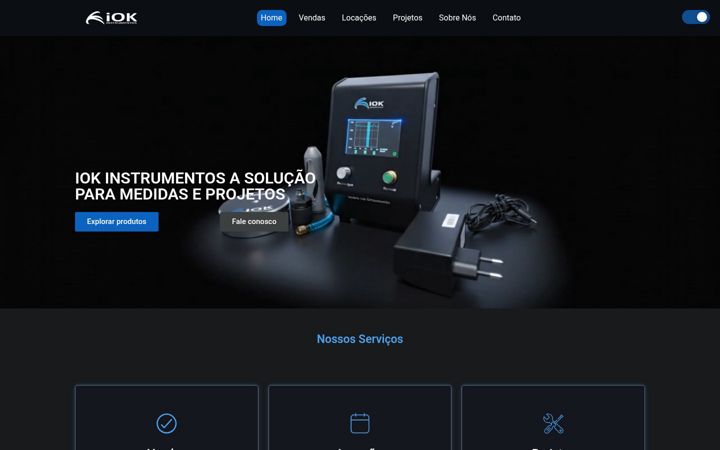 Screenshot of iokinstrumentos.com.br