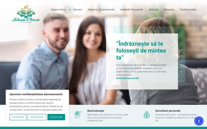 Screenshot of iolandaclenciu-psihoterapeut.ro