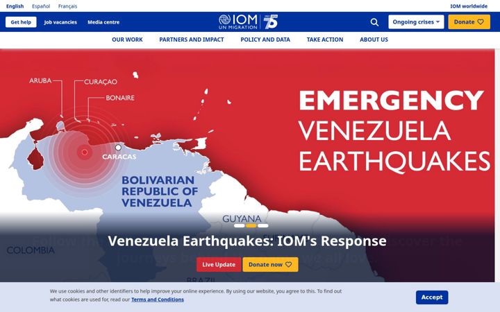 Screenshot of iom.int