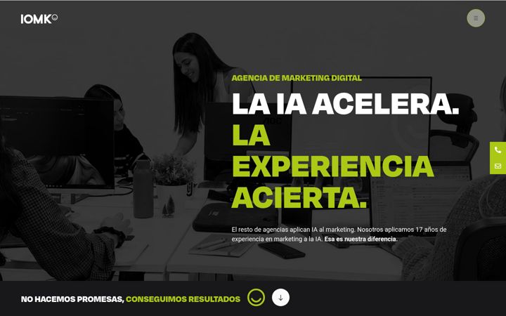 Screenshot von iomarketing.es