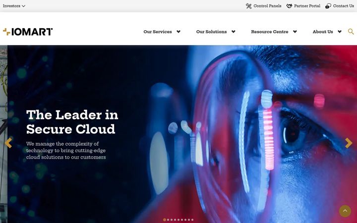 Screenshot of iomart.io