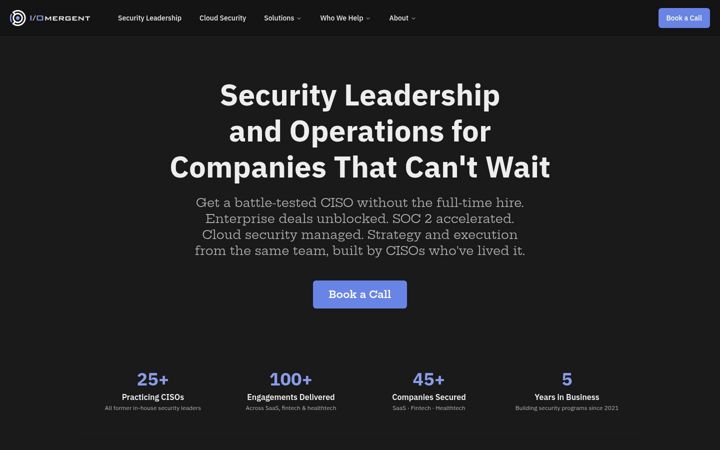 Screenshot of iomergent.com
