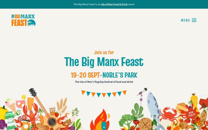 Screenshot of iomfoodanddrink.com