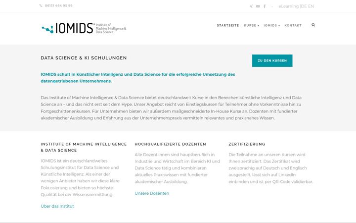 Screenshot of iomids.com