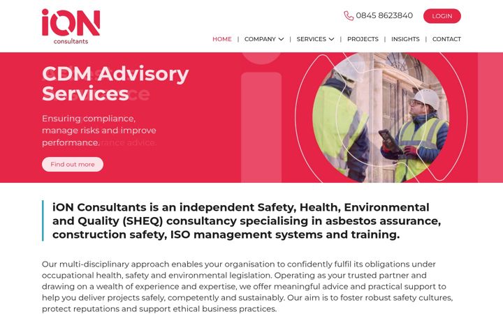 Screenshot of ion-consultants.co.uk