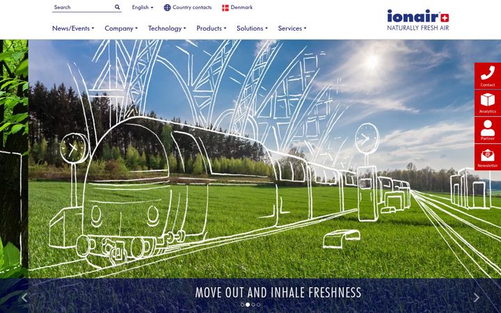 Screenshot of ionair.com