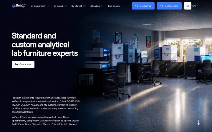 Screenshot of ionbench.com
