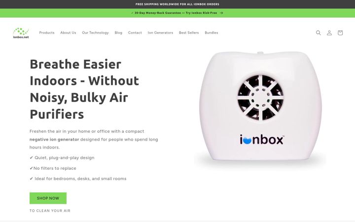 Screenshot of ionbox.net